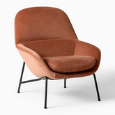 Trueliving_Fillmore Mid-Century Chair_Burnt umber_H 37 X L 34.6 X D 37.6